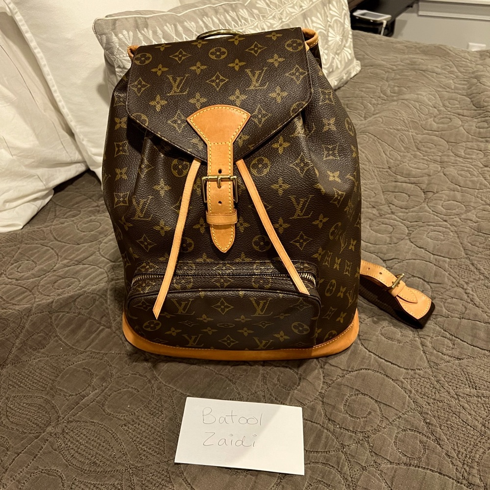 Louis Vuitton Montsouris GM Backpack (NEW DRAWSTRING and leather edging!!